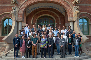 This is a group photo taken at an annual meeting held in Barcelona in 2023