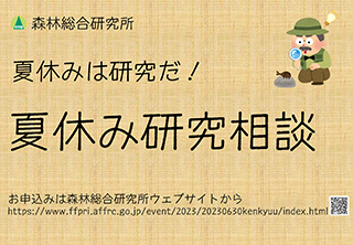 夏休み研究相談2023チラシ