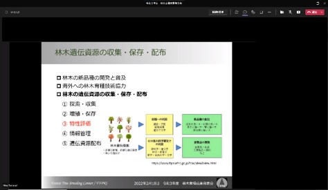 発表の様子（スライド）