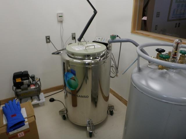 写真-4　液体窒素により現在保存中