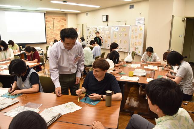 リーフアート製作作業の様子_3