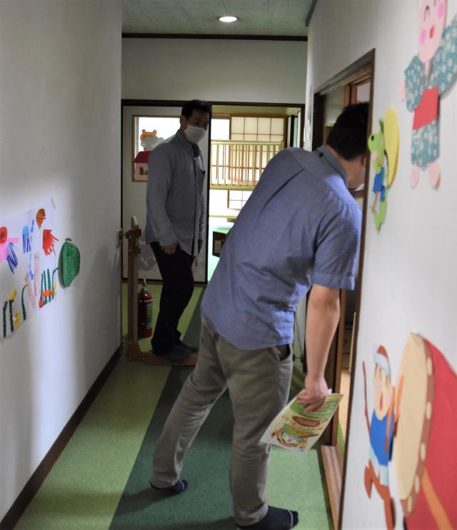 病後児室内部見学