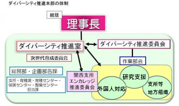 ダイバーシティ推進本部の体制