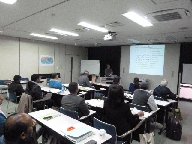 JICA研修員が講義を受ける様子1