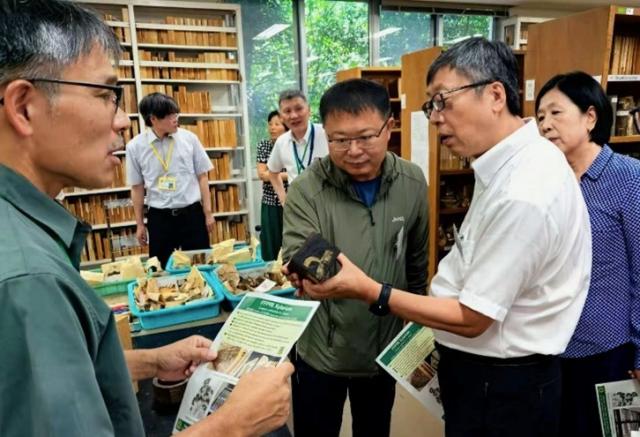 木材標本室見学の様子1
