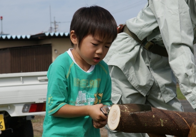 20101016_一般公開_丸太切り