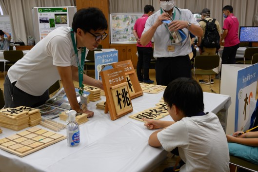 写真7.桃の漢字の呼び名を答えている写真
