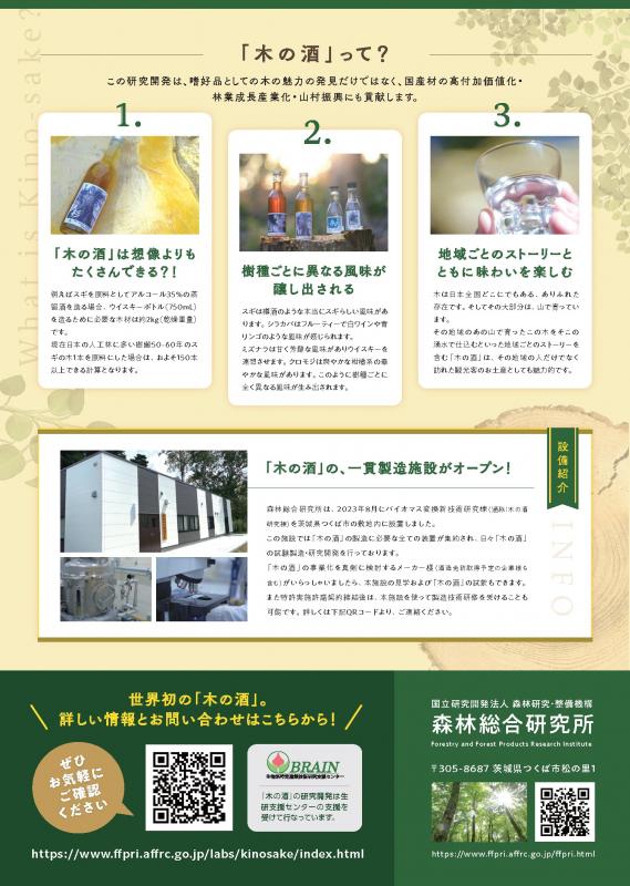 木の酒チラシ裏