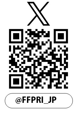 森林総合研究所Xへの二次元コード