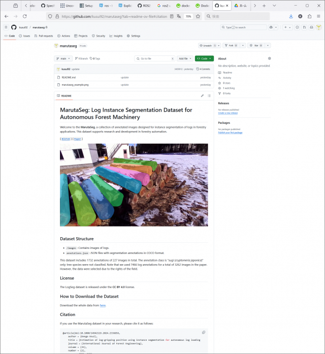 COCO形式のアノテーションが記載されたJSONファイル