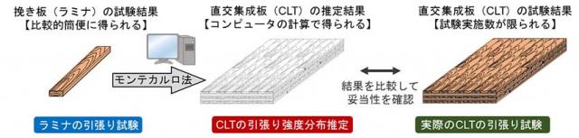 図1：CLTの引張り強度の分布