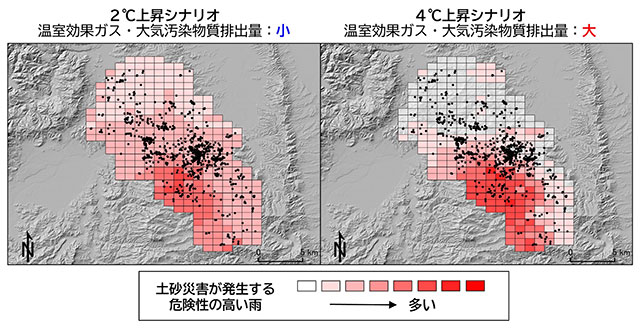 図2：宮城県丸森町周辺における推定結果