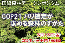 国際森林デーシンポジウム