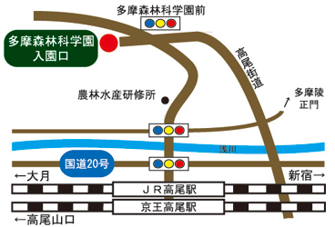 科学園アクセスマップ