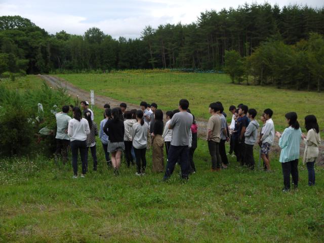 岩大ミニチュア採種園見学